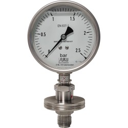 Type 6325 1007 Bourdon tube pressure gauge with diahragm seal monobloc