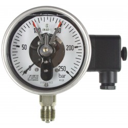 Type 6551 Contact pressure gauge NS160, S3-Safety execution, with filling