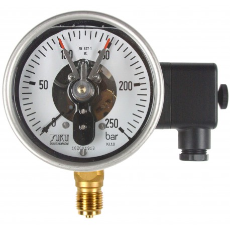 Typ 7911 Rohrfeder-Kontaktmanometer NG100 mit Ölfüllung