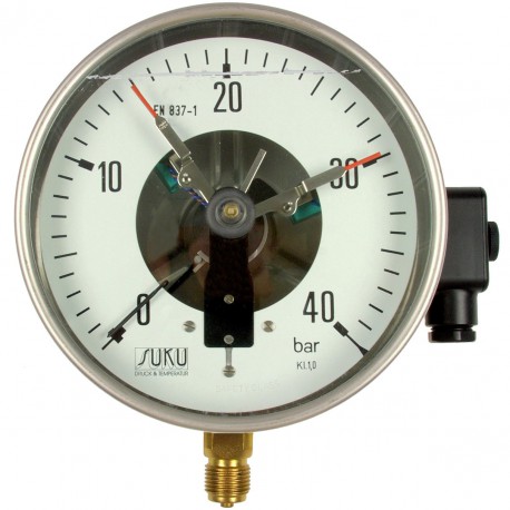 Typ 8111, Rohrfeder-Kontaktmanometer NG160 mit Ölfüllung