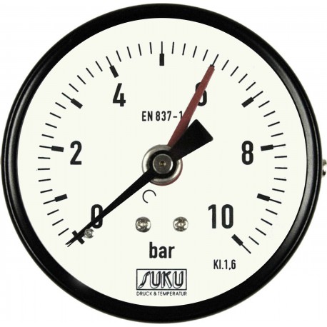 Typ 4421, Rohrfedermanometer NG80, Anschluss hinten, Stahl
