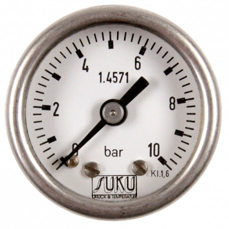 Typ 6021, Rohrfedermanometer NG50, Chemieausführung, füllfähig