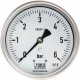 Typ 6629 Rohrfedermanometer NG100, komplett Edelstahl, füllfähig, Anschluss hinten