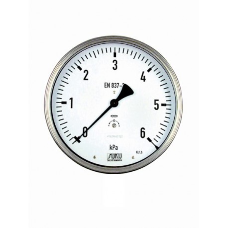 Type 5661, Capsule type pressure gauge NS160, connection back