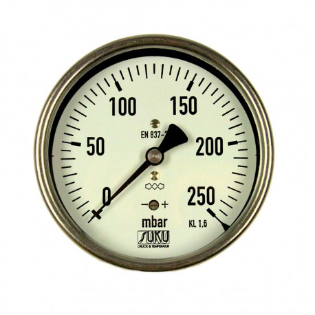 Typ 5641, Kapselfedermanometer NG100, Anschluss hinten