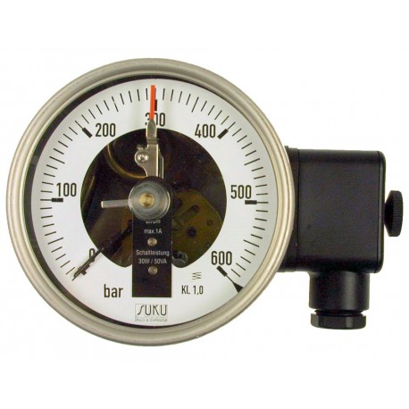 Typ 6111, Kontaktmanometer NG100, Anschluss hinten