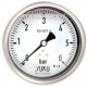 Type 7791, Bourdon tube pressure gauge with glycerine filling NS100, connection back