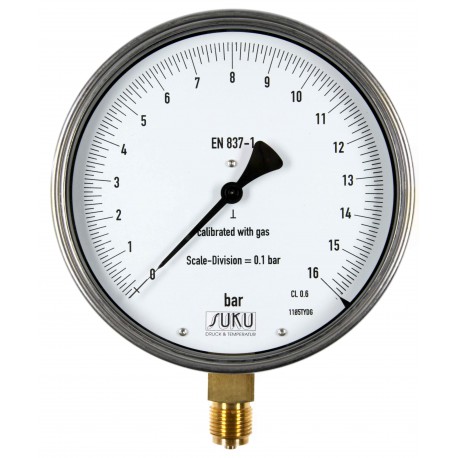 Type 8751, Precision test gauge NS160, connection bottom