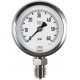 Typ 6200 Rohrfedermanometer NG80, Chemieausführung, Anschluss unten