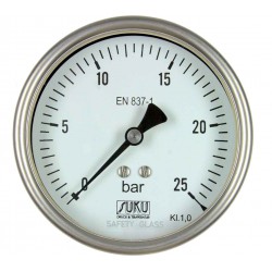 Typ 6328, Rohrfedermanometer NG100, Hochtemperaturausführung bis 300°C