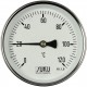 Type 01 Bimetal thermometer, case steel, connection back