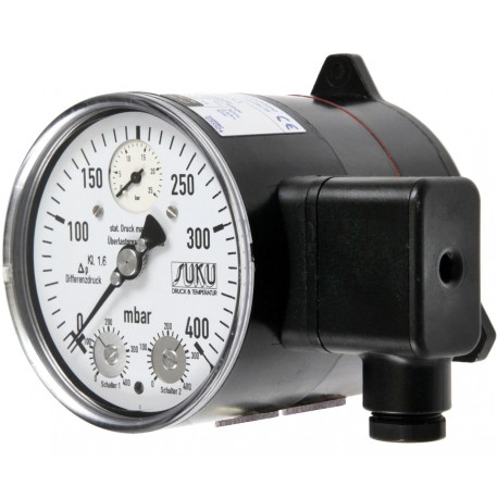 Differenzdruckmanometer mit Druckfeder und Membran