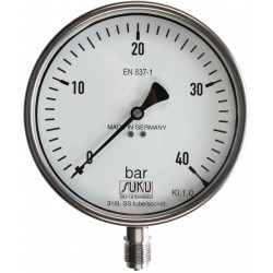 Type 6316, Bourdon tube pressure gauge NS160, chemical execution, fillable