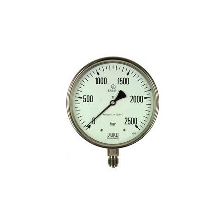 Type 6516, S3 Safety pressure gauge NS160, all stainless steel, connection bottom