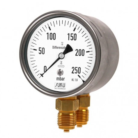 Typ 5905 Kapsel-Differenzdruckmanometer NG100 mit Gewindeanschluss